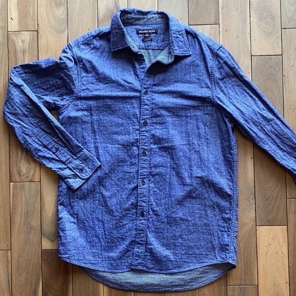 Michael Kors Men's Button Down Classic Fit Shirt Size Medium - Picture 13 of 13